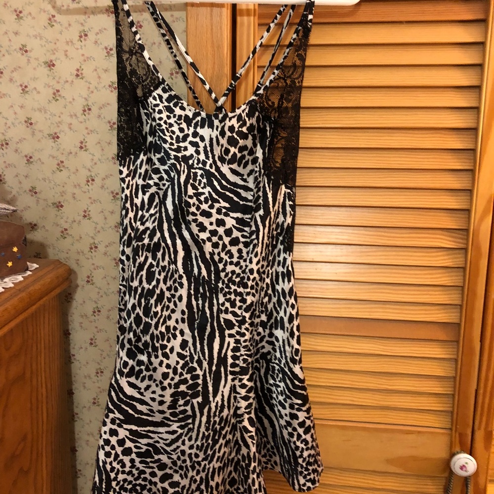 New zebra print nightgown by Victoria secret.